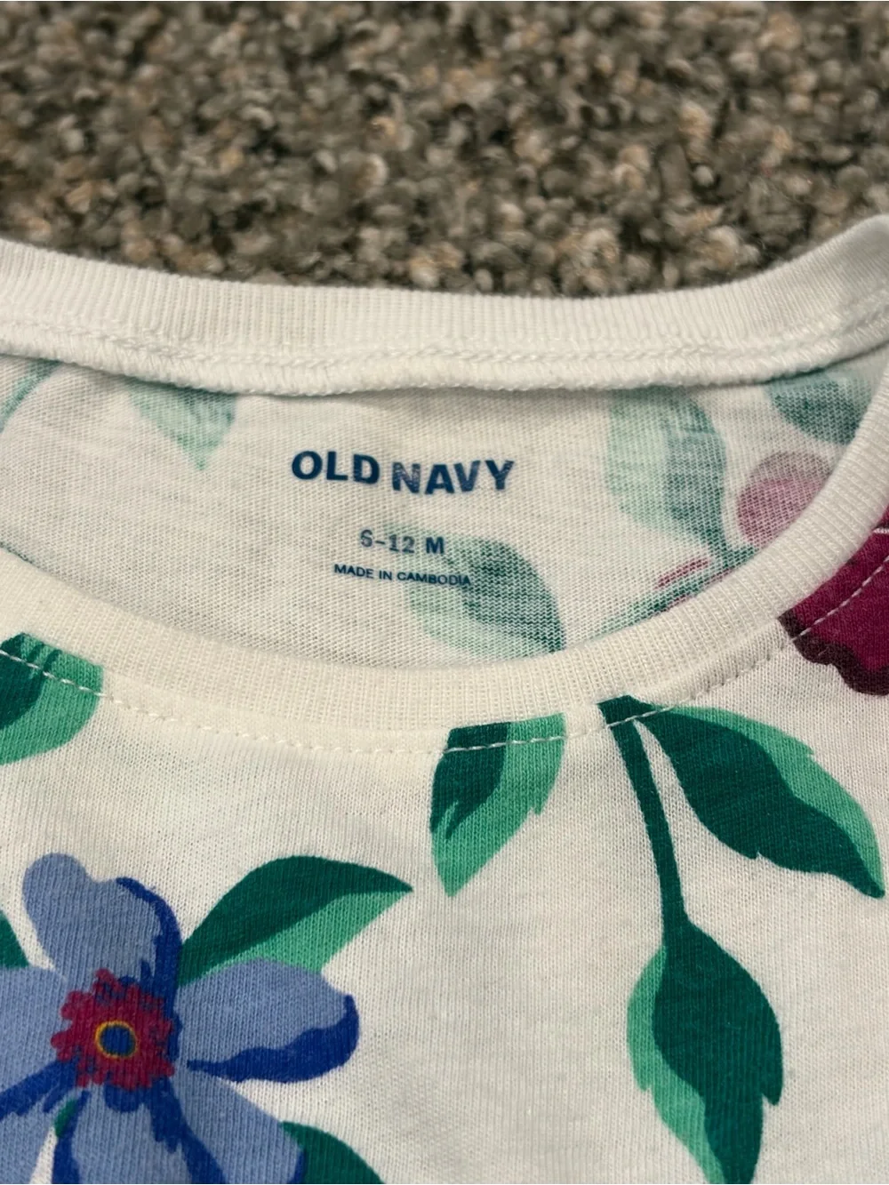 Set of 2 long sleeve floral Old Navy dresses | 6-12 months